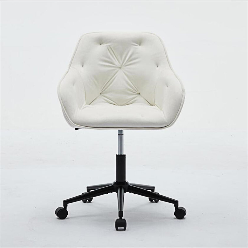 Rosdorf Park Velvet Home Office Chair Modern Home Desk Chair With Wheels Vanity Chairs For Living Room Bedroom Study Room Computer Chair Wayfair